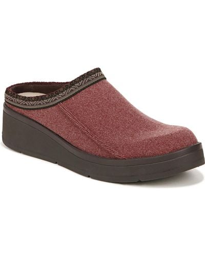 Bzees Flagstaff Knit Slip-on Clogs - Red