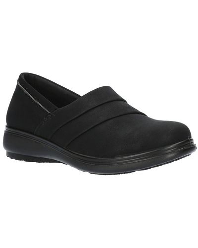 Easy Street Maybell Wedge Comfort Slip-on Sneakers - Black