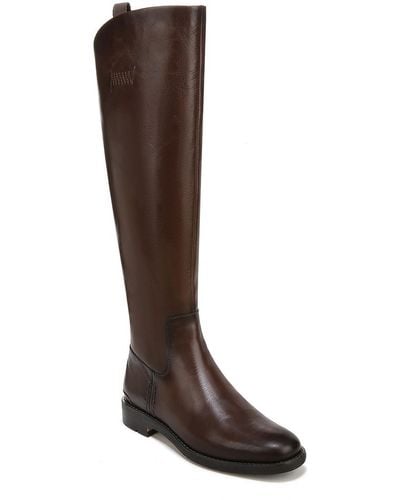 Franco Sarto Meyer Leather Narrow Calf Knee-high Boots - Brown