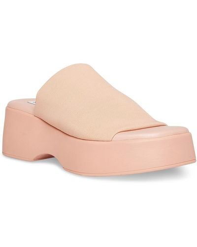 Steve Madden Slinky 30 Slip On Open-toe Platform Sandals - Pink