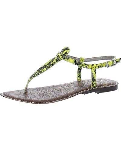 Sam Edelman Gigi T-strap Thong Sandals - Green