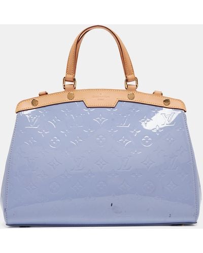 Louis Vuitton Lilac Monogram Vernis Brea Mm Bag - Blue