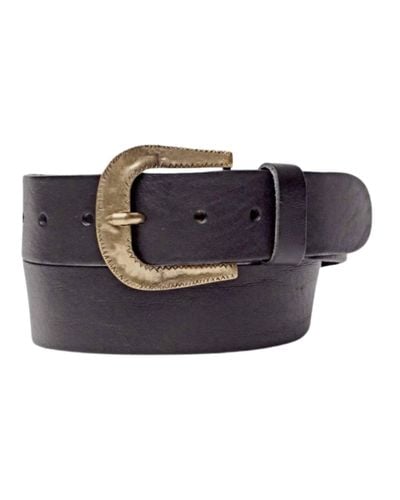 Amsterdam Heritage Nikai Leather Belt - Black