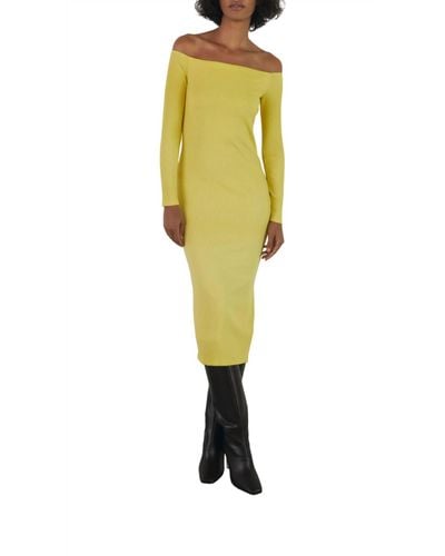 Enza Costa A Coste Dress - Yellow