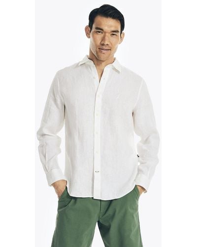 Nautica Linen Shirt - White