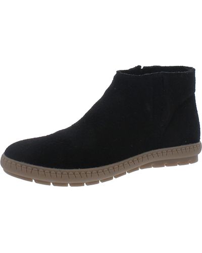 Softwalk Izzy Round Toe Slip On Ankle Boots - Black