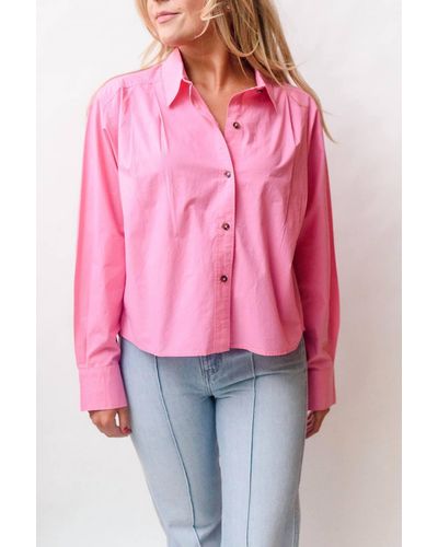 eTica Oceane Pleated Shirt - Pink