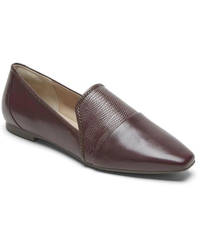 Rockport Tm Laylani Piece Sl Leather Slip On Loafers - Brown