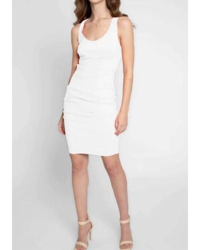 Nicole Miller Scoop Lauren Dress - White