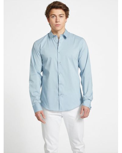 Guess Factory Damon Poplin Shirt - Blue