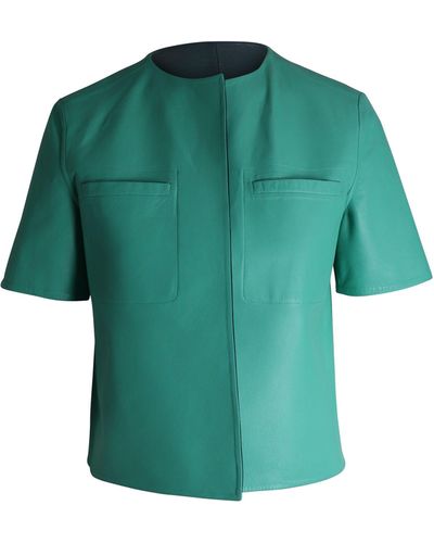 Marni Reversible Short Sleeve Jacket - Green