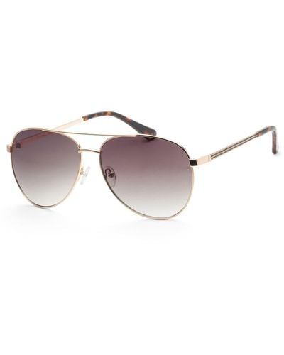 Guess 59mm Gold Sunglasses Gf0251-32p - Purple