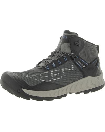 Keen Nxis Evo Waterproof Lace-up Hiking Boots - Gray