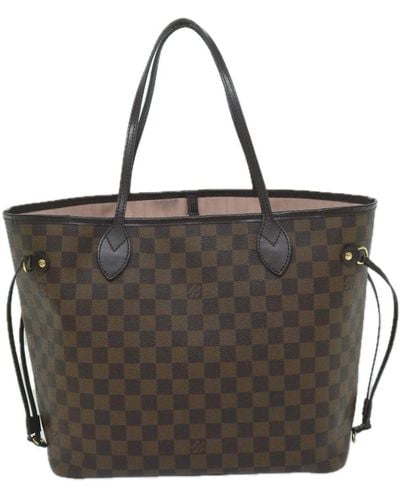 Louis Vuitton Neverfull Mm Canvas Tote Bag (pre-owned) - Black