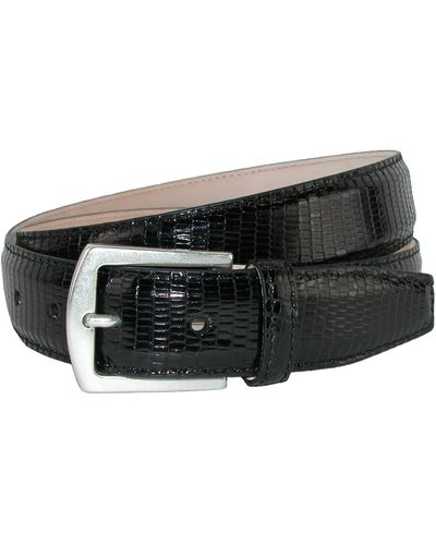 CrookhornDavis Tejus Lizard 32mm Belt - Black