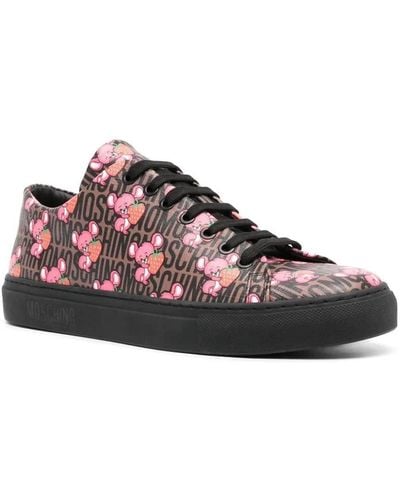 Moschino Strawberry Mouse Sneakers - Brown