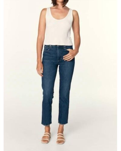 AMO Chloe Cropped Pant In Affection - Blue