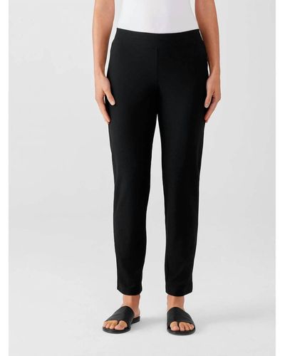 Eileen Fisher Washable Stretch Crepe Pant - Black