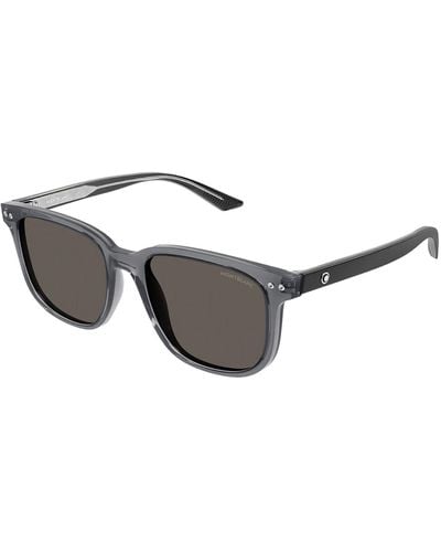 Montblanc Mb0013s 003 Wayfarer Sunglasses - Black