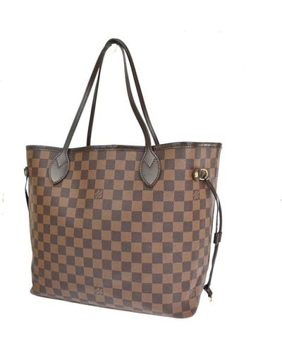 Louis Vuitton Neverfull Mm Canvas Tote Bag (pre-owned) - Brown