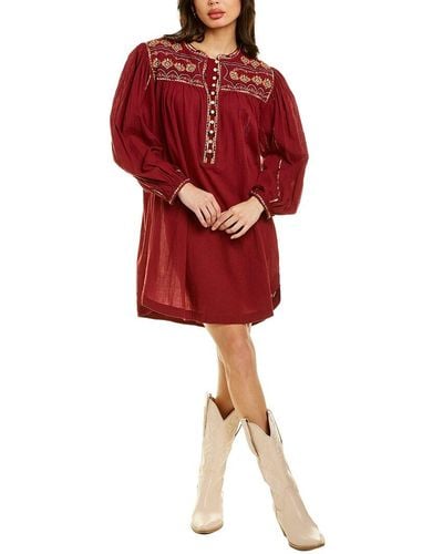 Isabel Marant Federika Mini Dress - Red
