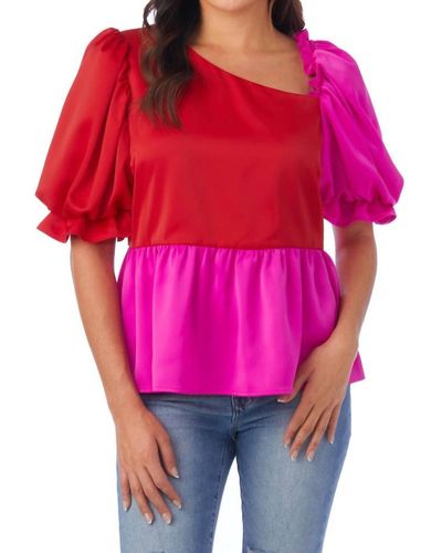 CROSBY BY MOLLIE BURCH Rooney Top - Red