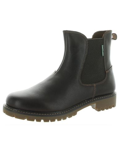 Eastland Ida Leather Pull On Chelsea Boots - Black