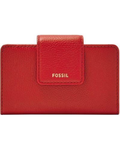 Fossil Madison Litehide Leather Multifunction - Red