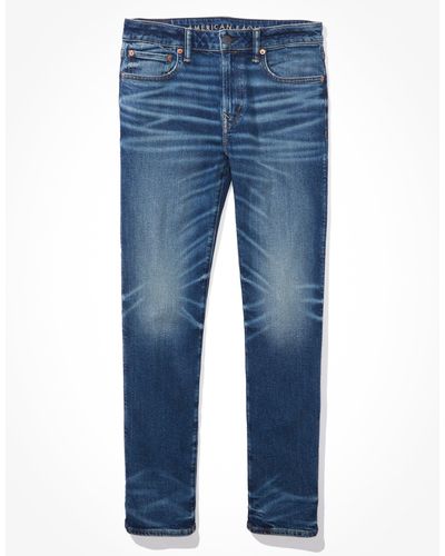 American Eagle Outfitters Ae Airflex+ Slim Straight Jean - Blue