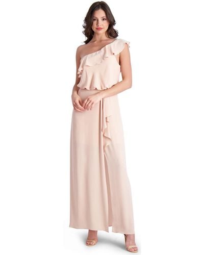 BCBGMAXAZRIA Dahlia Bridesmaid Formal Evening Dress - Pink