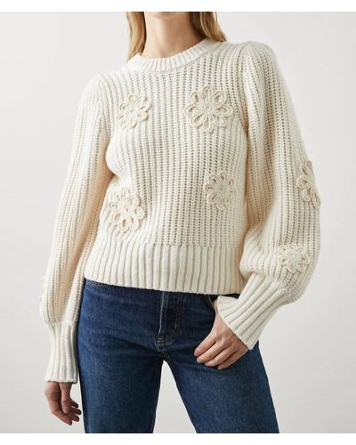 Rails Crochet Romy Sweater - Natural
