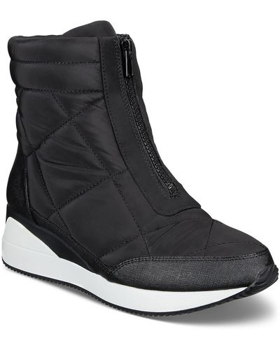 Alfani Whitnee Puffer Sneakers Casual And Fashion Sneakers - Black