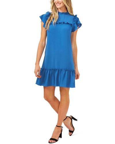 Cece Holiday 2 Stretch Mini Sheath Dress - Blue