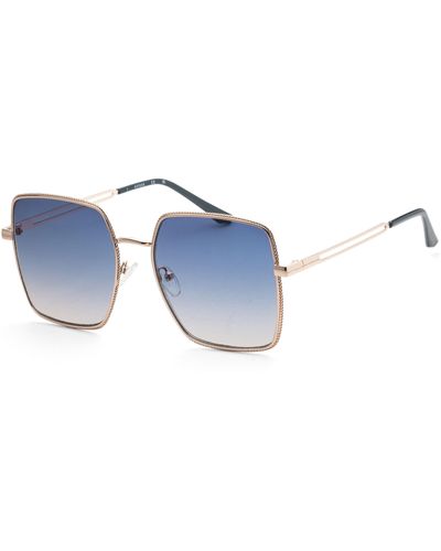 Guess 58mm Rose Sunglasses Gf0419-28w - Blue