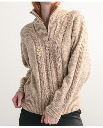 Darling Trusty Cable Knit Sweater - Natural