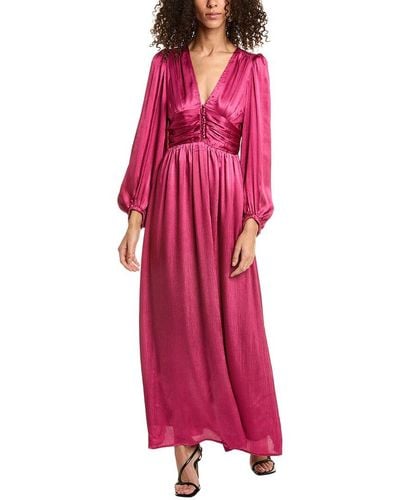 Dress Forum Satin Maxi Dress - Pink