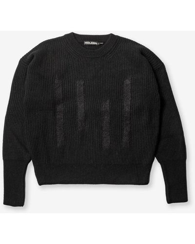 Holden W Wool Icon Sweater - Black
