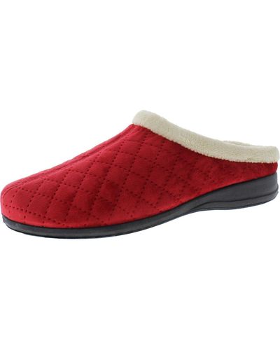 Flexus by Spring Step Sleeper Slip On Comfy Slide Slippers - Red