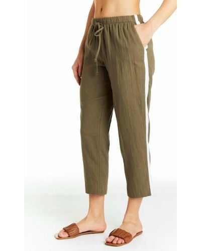 Drew Paula Side Stripe Crop Pant - Natural