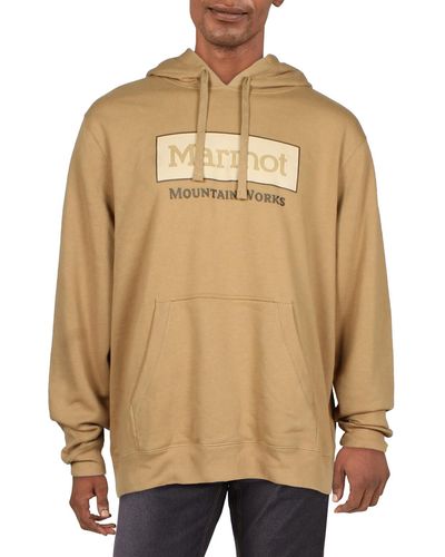 Marmot Sweatshirt Activewear Hoodie - Natural