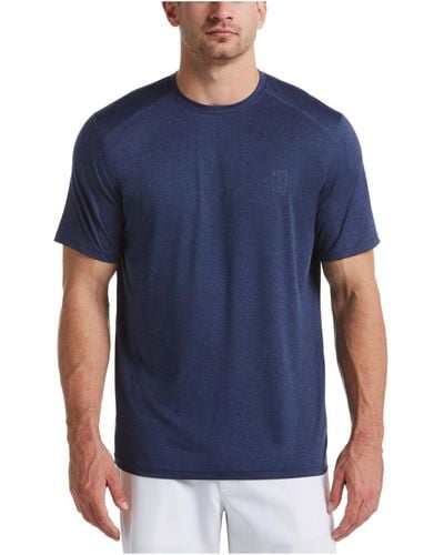 PGA TOUR Sun Protection Crew Neck Shirts & Tops - Blue