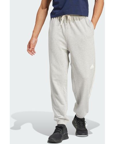 adidas Lounge French Terry Colored Mélange Pants - Gray