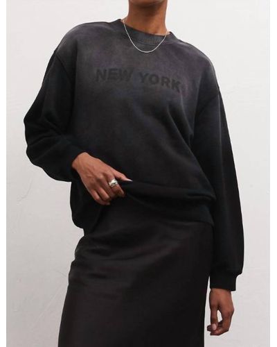 Z Supply Destination New York Sweatshirt - Black