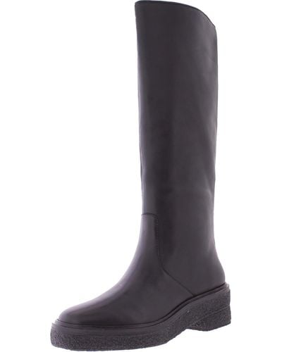 Loeffler Randall Collins Faux Leather Tall Knee-high Boots - Black