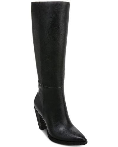 Zodiac Dion Block Heel Dressy Knee-high Boots - Black