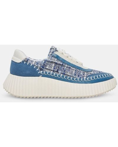 Dolce Vita Dolen Sneakers Navy Woven - Blue
