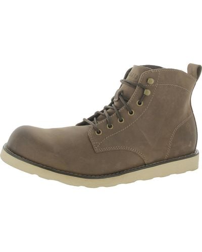 Eastland Jackman Leather Lace-up Ankle Boots - Brown
