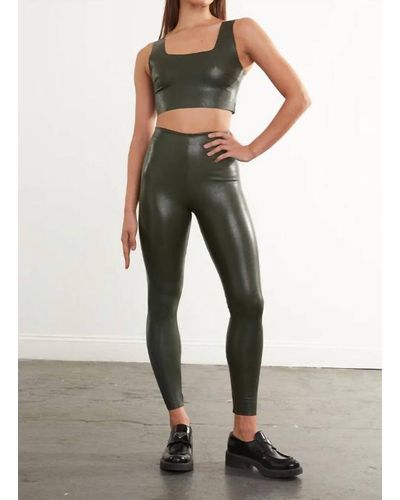 Commando Faux Leather leggings With Perfect Control - Metallic