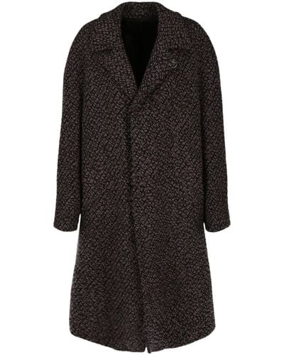 Ferragamo Wool Blend Coat - Black