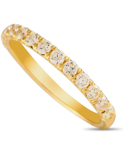 Non-Branded Lb Exclusive 18k Yellow 0.59ct Diamond Ring Mf34-051724 - Metallic